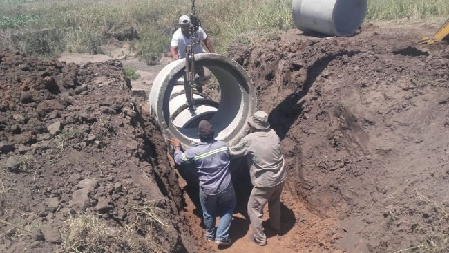 Reconstrucción de alcantarillas. Comuna de Margarita Reconstrucción de alcantarillas. Comuna de Margarita