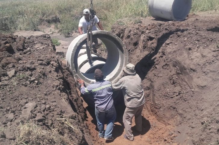Reconstrucción de alcantarillas. Comuna de Margarita