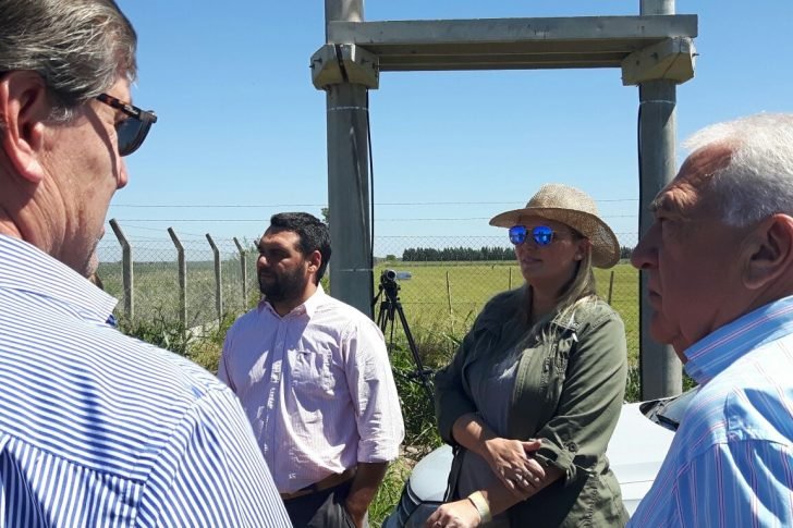 Bolaño y autoridades provinciales visitaron la obra de electrificación del frigorífico de la cooperativa
