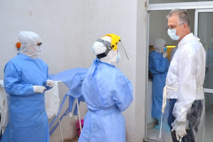 Prevención COVID-19. Personal sanitario realiza pruebas PCR en el marco del Plan Detectar Federal