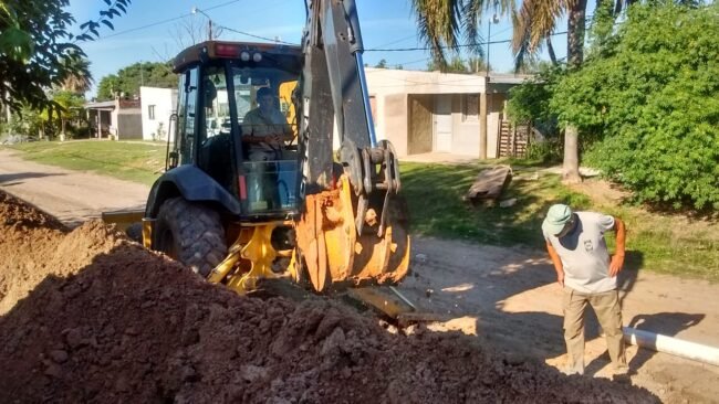Iniciamos los trabajos de la etapa final de la obra de cloacas del barrio sur